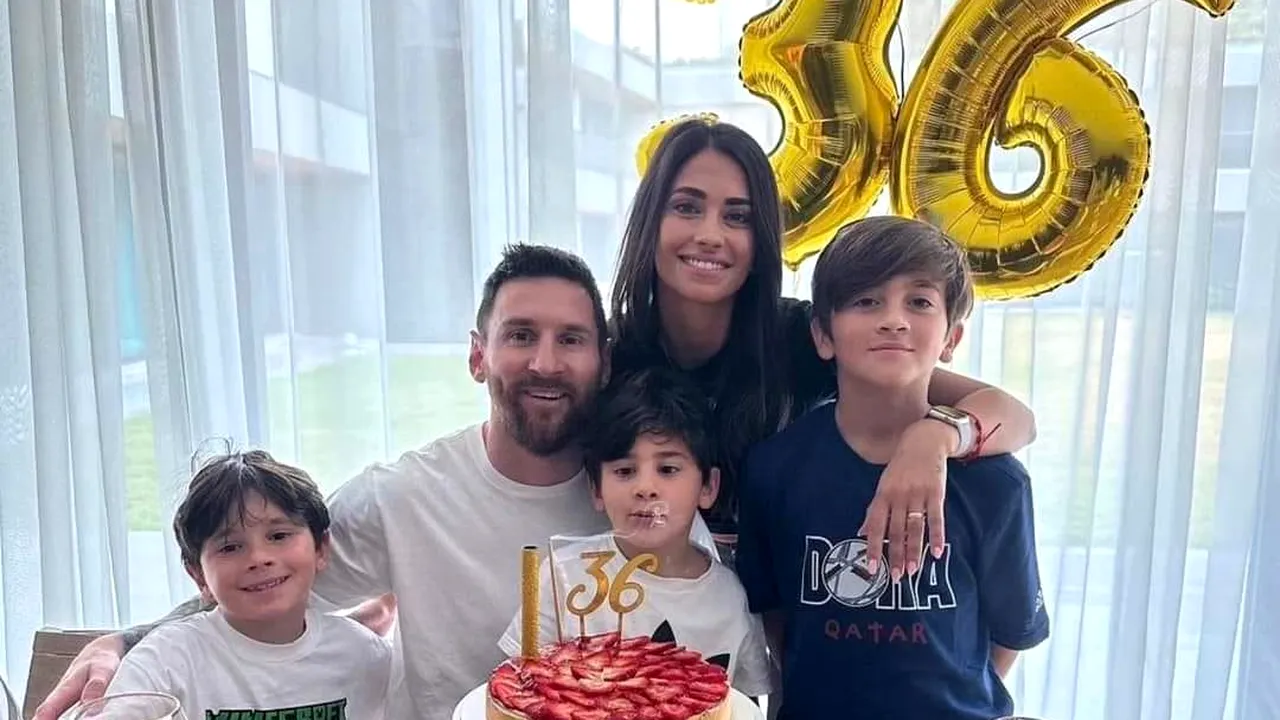 Mesajul de milioane de likeuri pe care Messi i l-a transmis soției sale. Antonela a împlinit 36 de ani