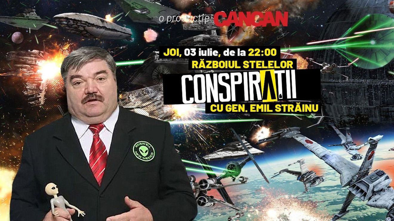 “Conspirații cu gen. Emil Străinu” începe joi, 3 iulie, de la 22:00, LIVE pe YouTube Cancan