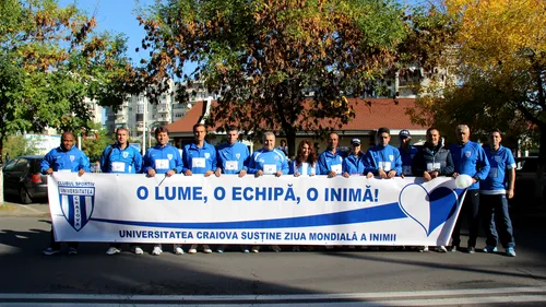 CS Universitatea Craiova a susținut Ziua Mondială a Inimii