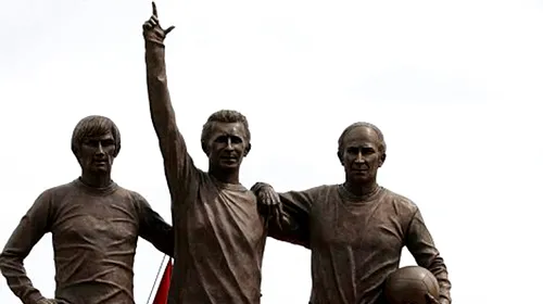 Statui pentru George Best, Denis Law și Bobby Charlton
