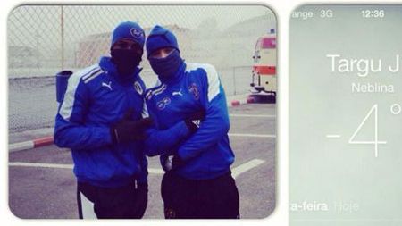 Jucătorii Petrolului au pregătit meciul cu Pandurii la -4 grade! "Ultimul antrenament al anului. Rece ca dracu!"