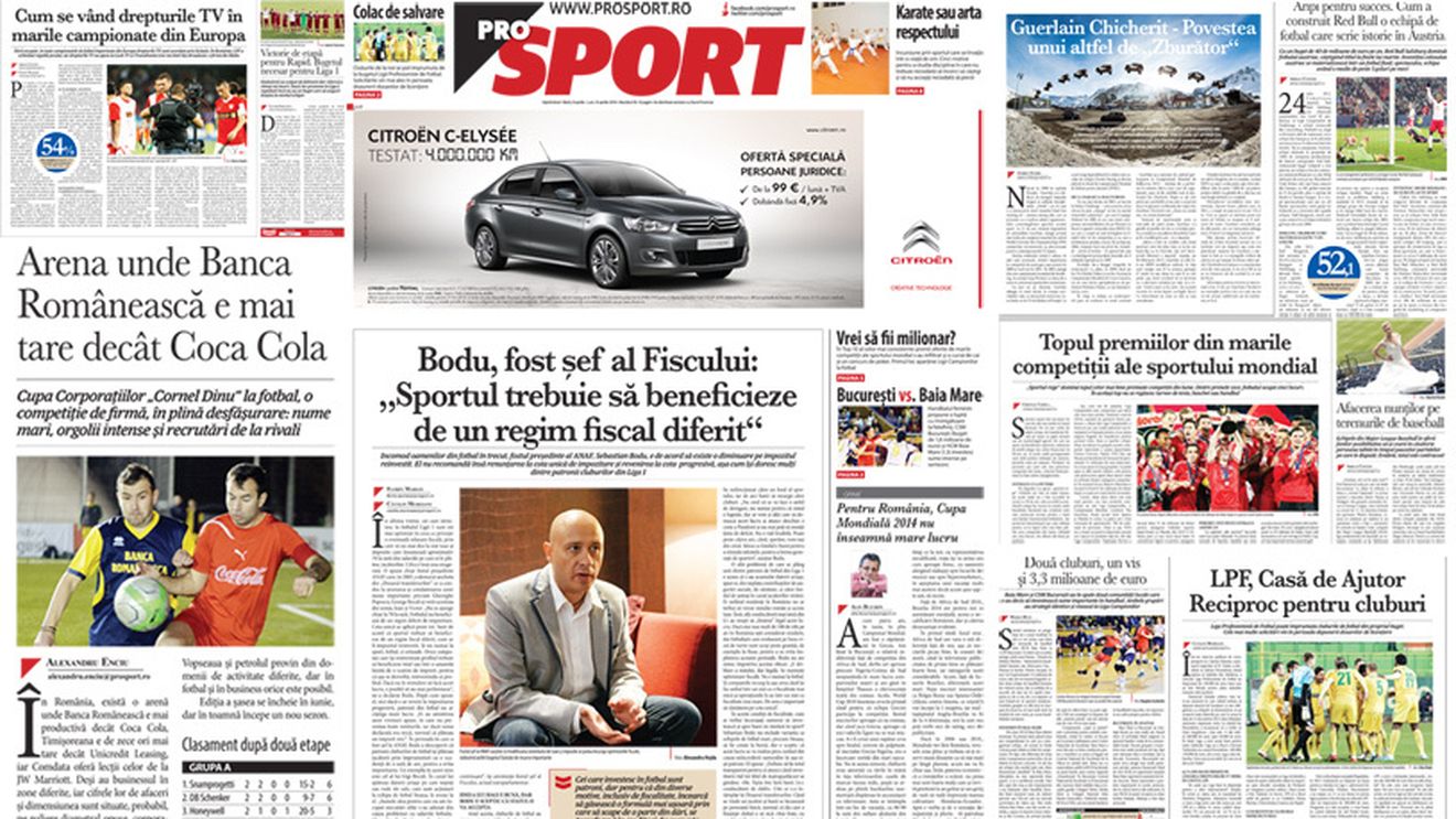 Marți, în săptămânalul ProSport: Interviu eveniment cu Sebastian Bodu, omul atât de incomod în trecut pentru oamenii din fotbal