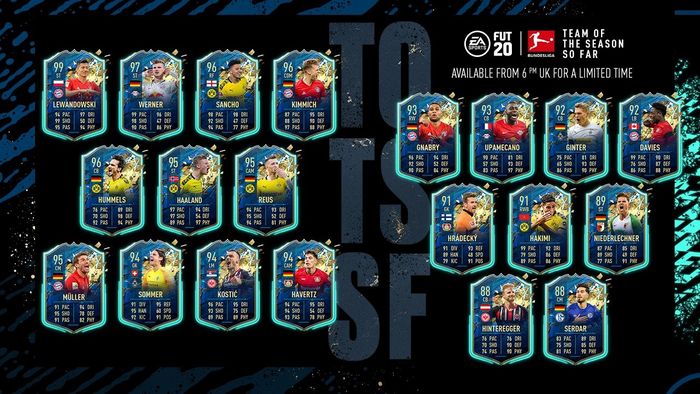 Cum puteți obține un jucător garantat din Bundesliga, varianta echipa sezonului. Robert Lewandowski și Timo Werner, cei mai populari jucători ai evenimentului