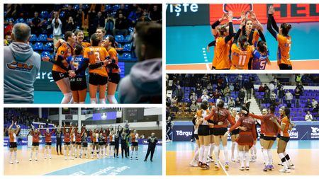 Victorie pentru CSM Târgoviște și Volei Alba Blaj în ultimele meciuri din Liga Campionilor. Când și cu cine joacă echipele românești în CEV Cup