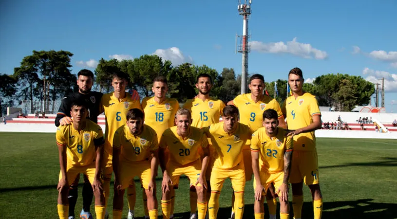 România U20, înfrângere cu Portugalia în cadrul Elite League U20! „Tricolorii” mici au pierdut meciul în minutul 90+8