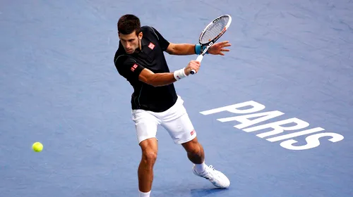 Novak Djokovic a câștigat Mastersul de la Paris, după 7-5 7-5 în finala cu David Ferrer