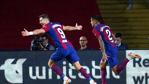 Barcelona, remontada de senzație în meciul cu Celta Vigo. Catalanii erau conduși cu 2-0 pe final de meci, dar au marcat trei goluri în opt minute. Robert Lewandowski, eroul formației blaugrana