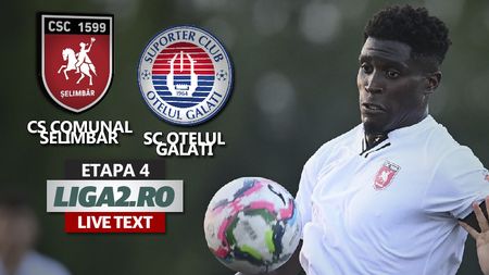 CS Comunal Şelimbăr și SC Oţelul Galaţi au fost egale în derby-ul etapei a 4-a a Ligii 2. Două goluri din faze fixe au decis meciul
