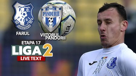 Farul se impune în meciul cu Viitorul Pandurii și continuă să spere la play-off. Liviu Mihai, decisiv cu un șut sub transversală