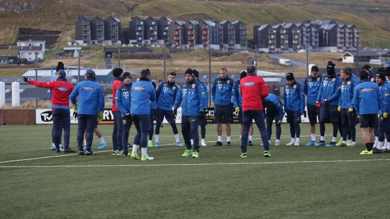 Insulele Feroe - România în preliminariile EURO 2020 | "Frig de uitat". Cum a arătat primul antrenament al tricolorilor înainte de meciul de la Torshavn VIDEO
