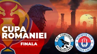 Finala Cupei României | Corvinul – SC Oțelul se joacă ACUM. Manolache înscrie ca un atacant și hunedorenii egalează pentru a doua oară
