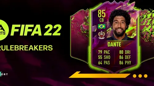 FIFA 22 | Dante Santos a primit un card excelent pe poziția de fundaș central. Ce atribute are și cum îl poți obține