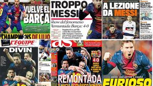 Presa spaniolă, după fantastica victorie a BarÃ§ei:** "Leo Messi a fost din nou erou!"