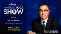 Marius Tucă Show începe marți, 12 mai, de la ora 20.00, live pe Gândul. Invitați: Victor Ponta și Dan Dungaciu