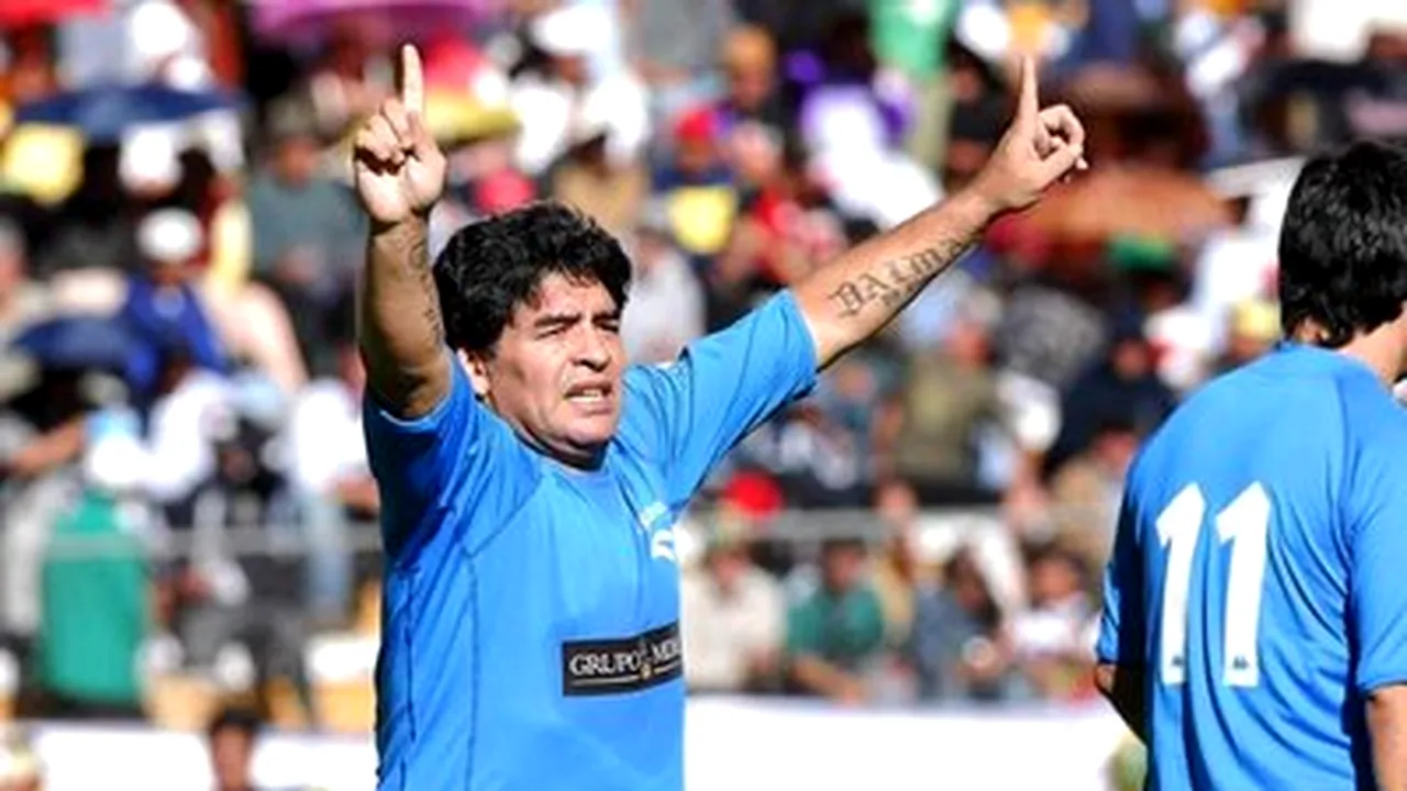 Maradona a marcat trei goluri