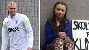 Cele mai tari reacții după ce Erling Haaland și-a împletit părul în două cozi: „Ce mare s-a făcut Greta Thunberg” | FOTO