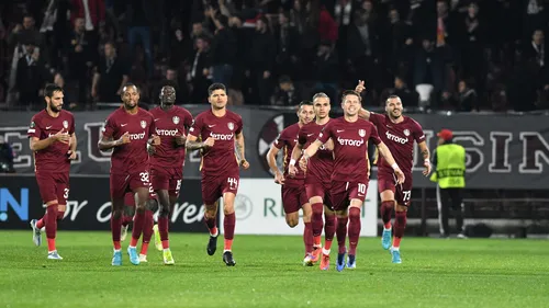 CFR Cluj - Slavia Praga 2-0, în Conference League. Victorie uriașă obținută de campioana României! Elevii lui Dan Petrescu sunt liderii Grupei G și au devenit favoriți la calificarea în primăvara europeană