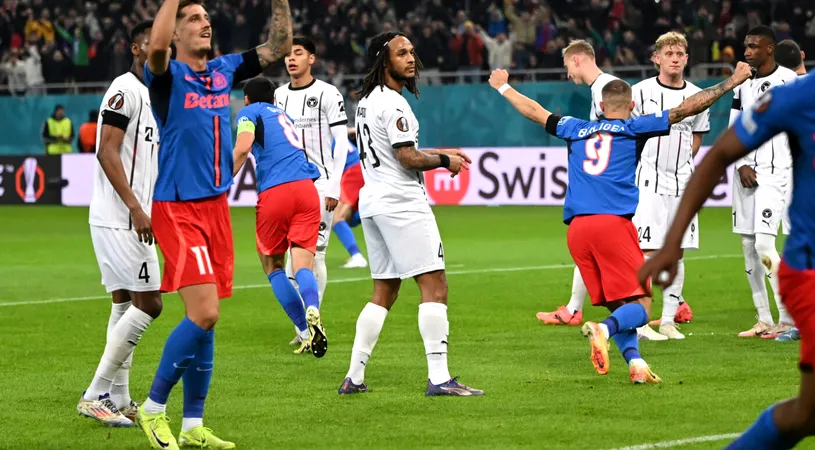 Ce n-ai văzut la TV în FCSB - Midtjylland 2-0. Danezii, în stare de șoc în deplasarea de la București din Europa League! Nordicii au amuțit pe Arena Națională. Momentele speciale de pe cel mai mare stadion al țării. SPECIAL