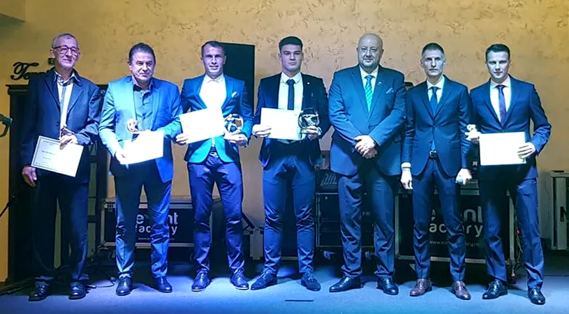 Adi Popa, Robert Popa și Gabi Mangalagiu, printre laureații anului în fotbalul vâlcean.** AJF-ul a impresionat cu gala pe care a organizat-o