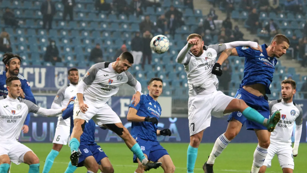 FC U Craiova - Academica Clinceni 4-0. Oltenii au făcut spectacol