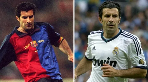 Figo, marea trădare pe axa FC Barcelona – Real Madrid: „Acum, 20 de ani mai târziu, cred că a luat decizia bună”