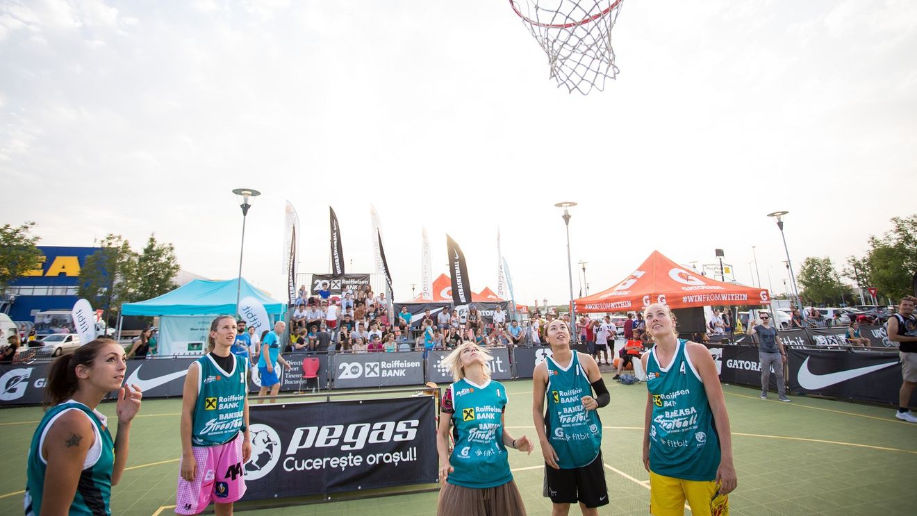 Băneasa Streetball: Gianina Corondan a făcut echipă cu fetele din naționala de baschet 3x3