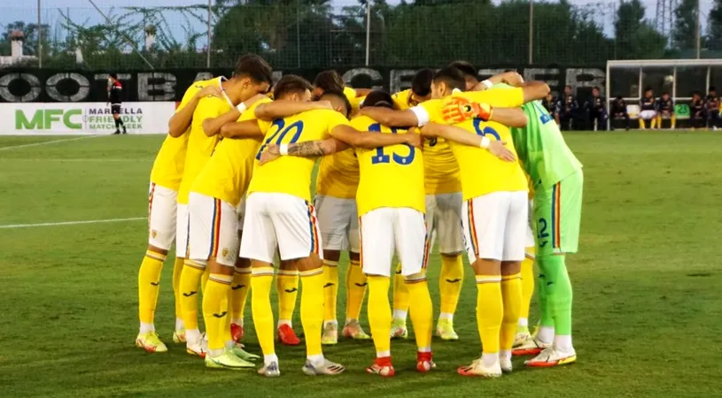 Naționala U21 a României abordează amicalul cu Italia U21 cu trei fotbaliști din Liga 2. Lotul convocat de Florin Bratu