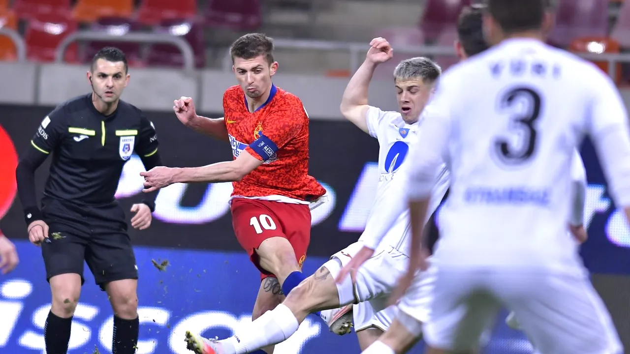 FCSB - Gaz Metan Mediaș 1-0 | Video Online în etapa a 26-a din Liga 1 | Florin Tănase, gol de 3 puncte pentru gruparea lui Toni Petrea