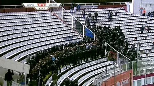 VIDEO** Incidente la Rapid-Steaua! Este violența răspunsul la problemele cu fanii?