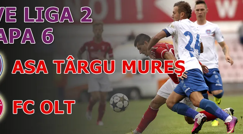 ASA Târgu Mureș - FC Olt 0-0!** Doar egal alb după 53 de minute de superioritate numerică a mureșenilor