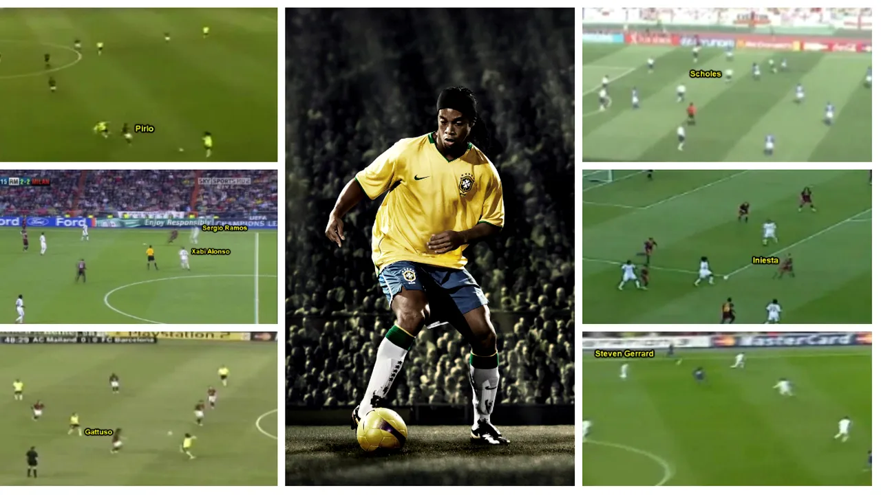 Fotbalul cu zâmbetul pe buze! VIDEO de colecție - Cele mai spectaculoase faze din cariera lui Ronaldinho 