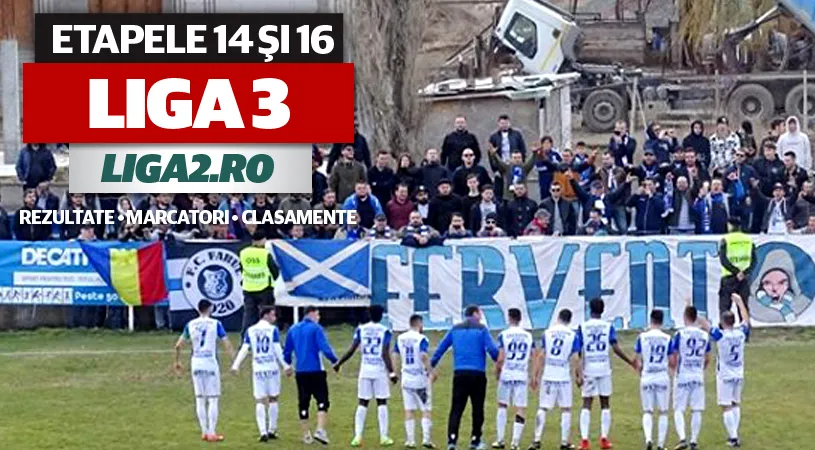 Farul umilește Slobozia, profită de greșeala Spartacului și devine lider! Aerostar se menține peste Miercurea Ciuc și Oțelul.** Rezultatele și marcatorii etapei din Liga 3