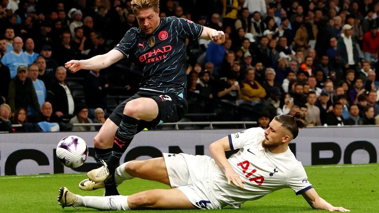 Presa din Anglia a reacționat imediat despre Radu Drăgușin și prestația lui din Tottenham - Manchester City 0-2! Jurnaliștii britanici au făcut anunțul despre român
