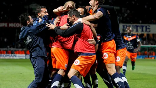 SURPRIZĂ‚: Montpellier este noua campioană a Franței!** E primul titlu și al treilea trofeu în istoria formației patronate de Gigi Becali al Franței