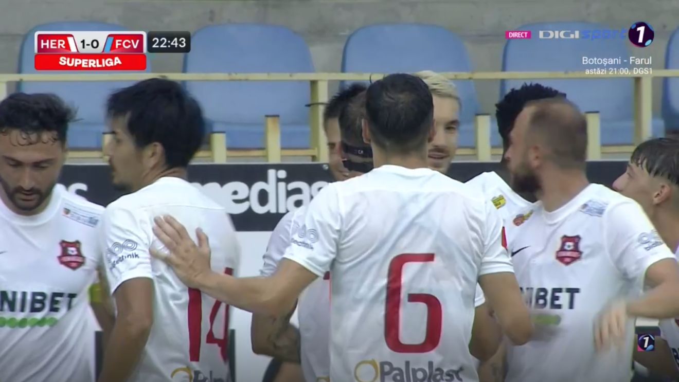 FC Hermannstadt - FC Voluntari 2-1. Sibienii se impun grație „dublei” spectaculoase a lui Baba Alhassan