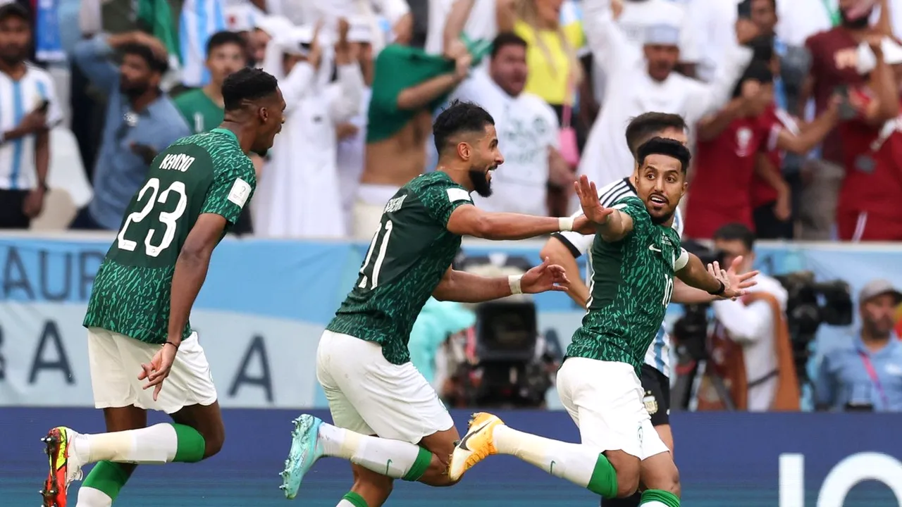 Argentina - Arabia Saudită 1-2, în prima etapă a Campionatului Mondial din Qatar. Șocul turneului final pe Lusail Stadium! Saudiții reușesc o victorie incredibilă și opresc seria de invincibilitate a „Pumelor”