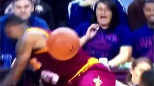 Stai în primul rând, ești expus! VIDEO | LeBron James a accidentat o spectatoare