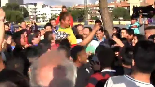 VIDEO Fanii BarÃ§ei, nebuni după Neymar! „Primirea” făcută dublurii brazilianului