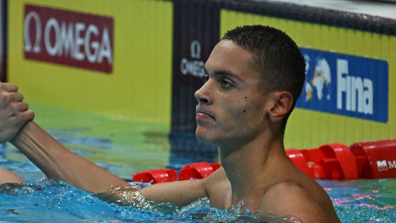 Mema despre David Popovici care s-a viralizat în mai puțin timp decât recordul. A fost postată de Comitetul Olimpic Internațional