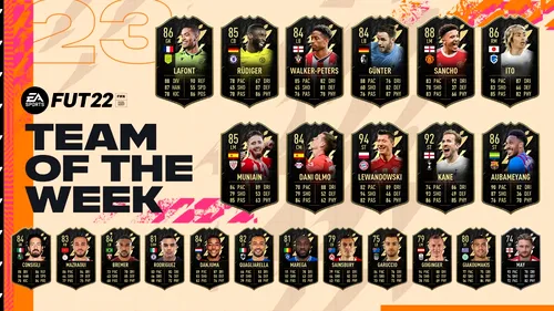 Seria nouă din Team Of The Week este disponibilă în pachetele promoționale din FIFA 22 – Ultimate Team