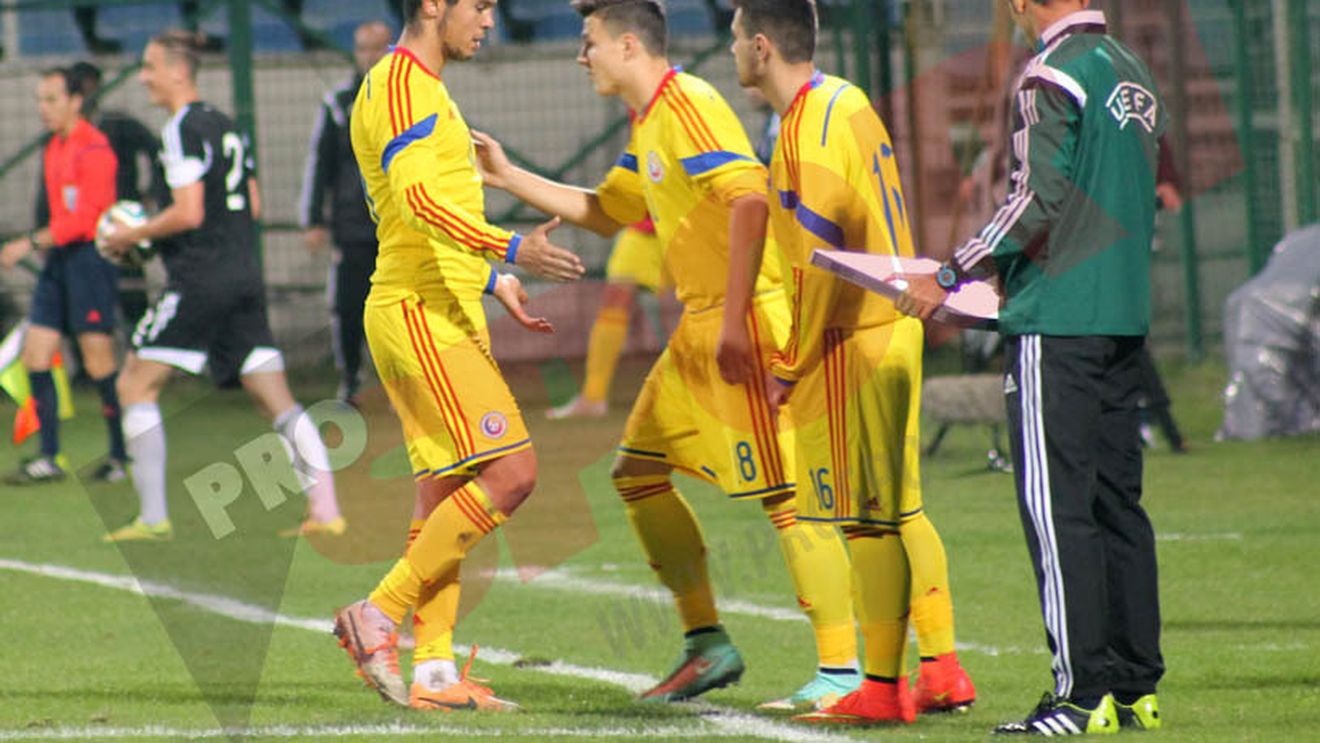 FOTO | Iancu nu a primit banderola, dar a răspuns pe teren: a marcat primul gol al naționalei de tineret în meciul amical cu Albania. România s-a impus cu 3-1: "Am fost ofticat pe moment, dar e decizia domnului Moldovan"