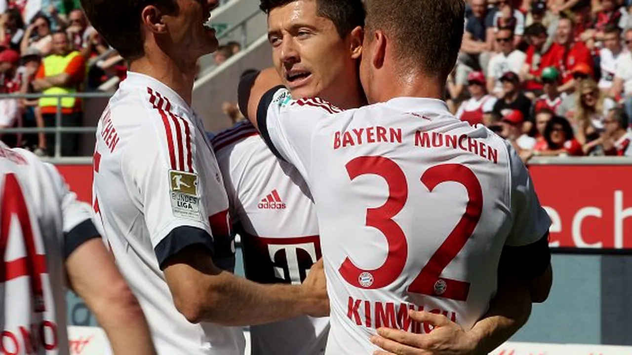 Bayern Munchen a câștigat al patrulea titlu consecutiv în Germania. E prima echipă din istoria Bundesligii care reușește această performanță