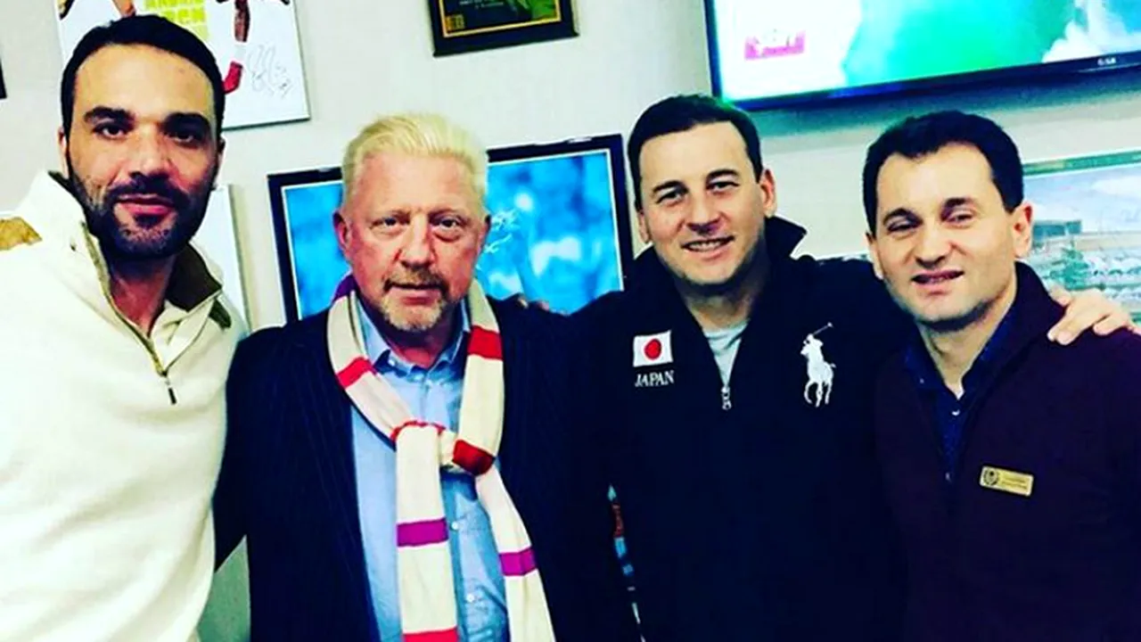 Boris Becker, întâlnire cu membrii staff-ului Simonei Halep! Legendarul jucător de tenis a venit în România