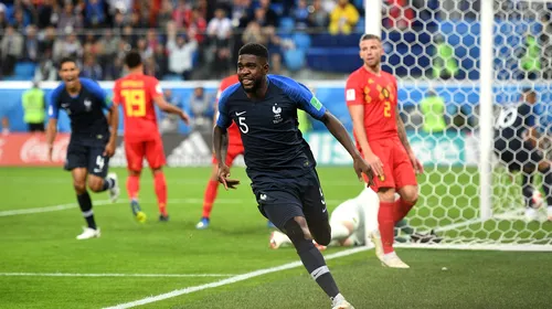 LIVE BLOG | Franța – Belgia 1-0. Umtiti propulsează „Les Bleus” în finala de la Moscova. Generația de Aur a Belgiei se va lupta pentru bronz