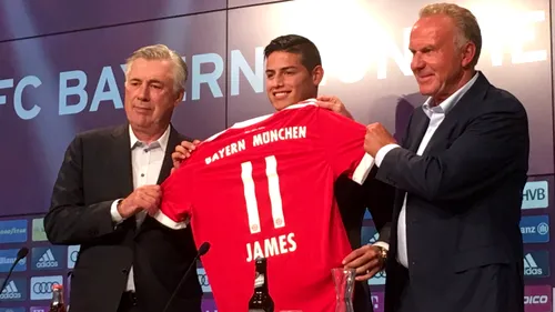 OFICIAL | James Rodriguez a fost prezentat la Bayern Munchen! Mijlocașul a fost împrumutat de Real Madrid până în 2019. Detaliile înțelegerii dintre cei doi 