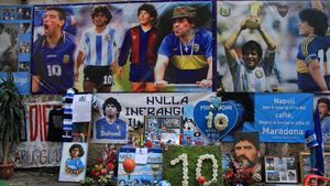 A apărut în timpul procesului o imagine cu Maradona, din ziua morții sale. Fiicele și-au pus mâinile la ochi pentru a nu-l vedea în asemenea hal