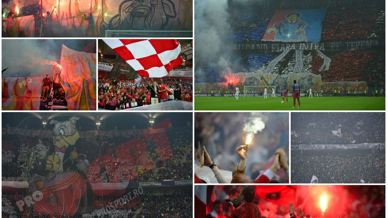 Cronica ultra a derby-ului. VIDEO & FOTO - O coregrafie superbă, mesaje inspirate, puțină pirotehnie și mulți decibeli. Dinamo- Steaua, încă un motiv pentru care fotbalul trebuie văzut de pe stadion