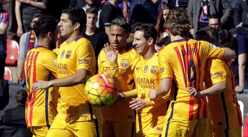 BarÃ§a își continuă marșul spre titlu! Suarez, din nou pe lista marcatorilor. Levante - Barcelona 0-2