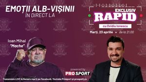 Actorul Ioan Mihai, primul lider al galeriei Rapidului, este invitat la „EXCLUSIV RAPID” marți, 23 aprilie, de la ora 21.00