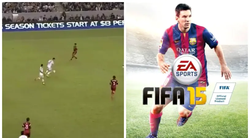 VIDEO | Golul comparat de comentatori cu FIFA 15. 